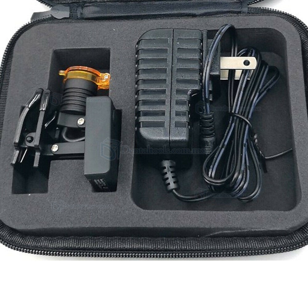 L&aacute;mpara frontal LED dental inal&aacute;mbrica de 3W con filtro &oacute;ptico para lupas